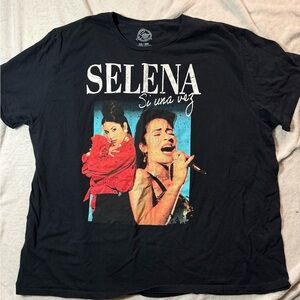 🎤 Selena Graphic Black Tee-shirt MENS SZ 3XL